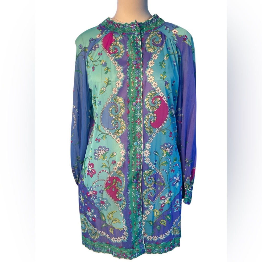 60’s Emilio Pucci for Formfit Rogers loungewear tunic